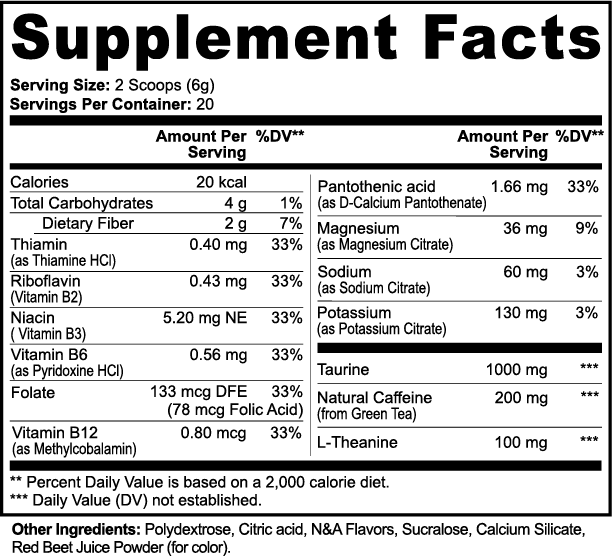Energy Powder (Guava)