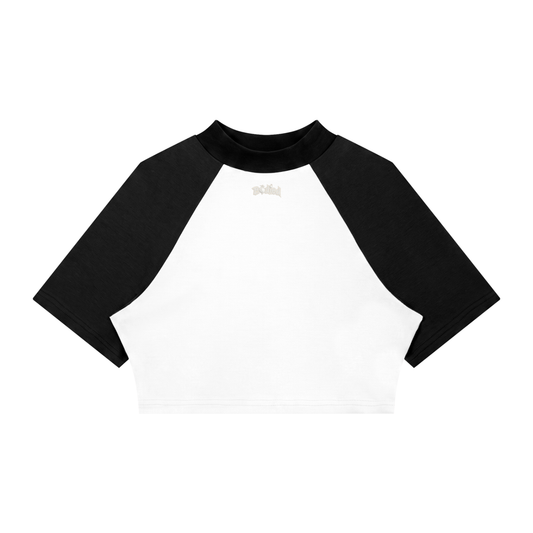 BODIED Crop Baseball Tee