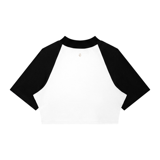 BODIED Crop Baseball Tee