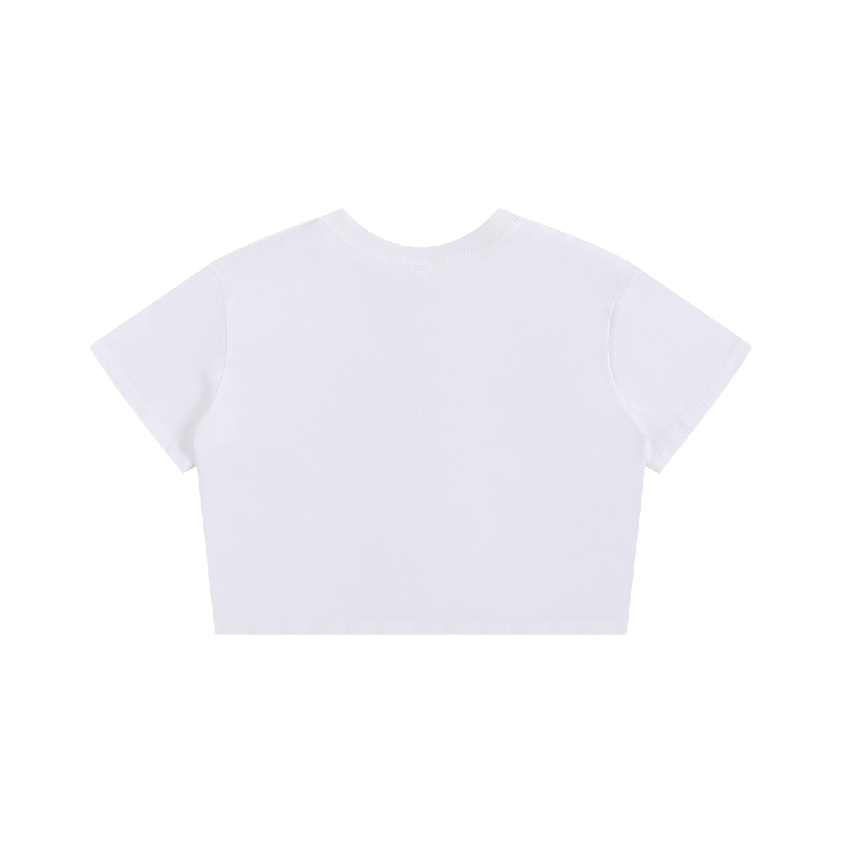 BODIED Seamless Crop Tee (White)