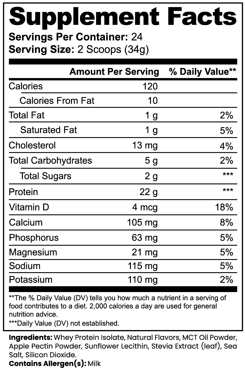 BODIED Whey Protein (Vanilla)