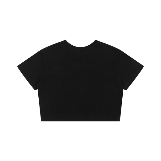 BODIED Seamless Crop Tee (Black)