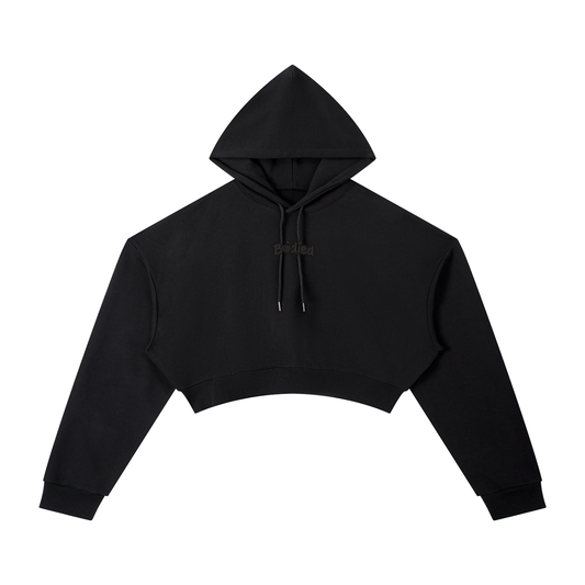 BODIED Crop Hoodie (Black)